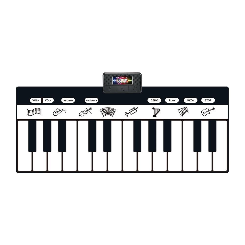 Stevvex electronic piano mat keyboard play mat with top screen, black and white keys on Tampa Home & Garden Store