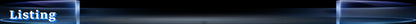 Product listing banner showing the word Listing on a vivid blue gradient background on Tampa Home & Garden Store