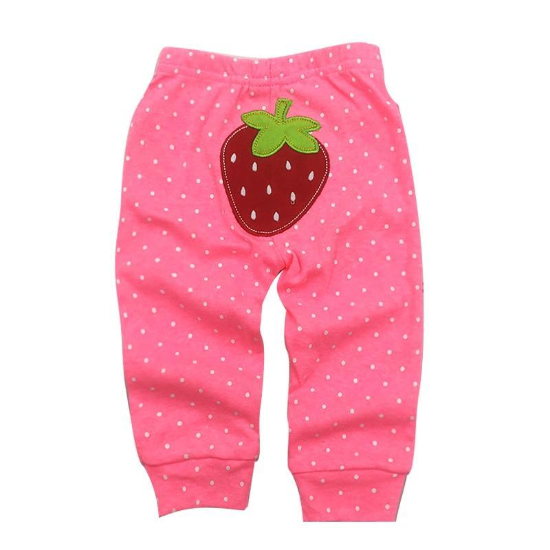 Baby pants pink polka-dot with strawberry patch Stevvex trousers on Tampa Home & Garden Store
