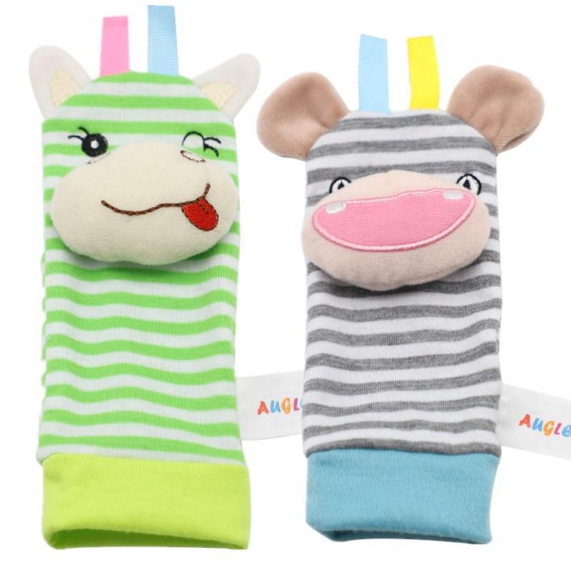 Wrist rattles for babies, striped sock toys with loops Stevvex on Tampa Home & Garden Store