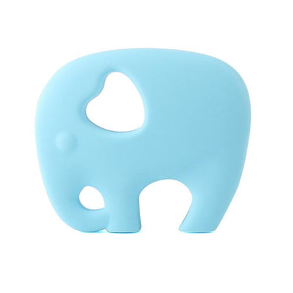 Elephant silicone teether for babies, blue, Stevvex brand on Tampa Home & Garden Store