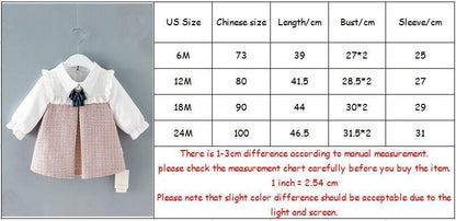 Stevvex baby dress for newborn girls with white top and pink plaid A-line lantern sleeves on Tampa Home & Garden Store