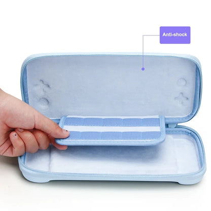 Switch Lite 3-in-1 hard carrying case with thumb grip cover, light blue by FLIPSTYLEZLLC on Tampa Home & Garden Store