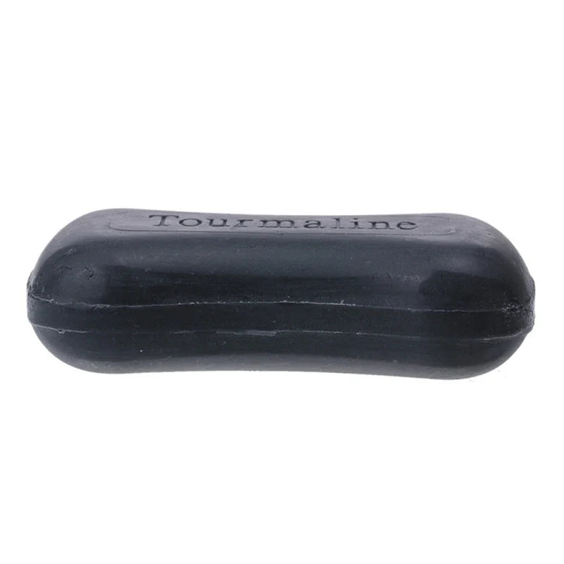 Tourmaline soap bar Silcy Skin, black bamboo charcoal skincare on Tampa Home & Garden Store