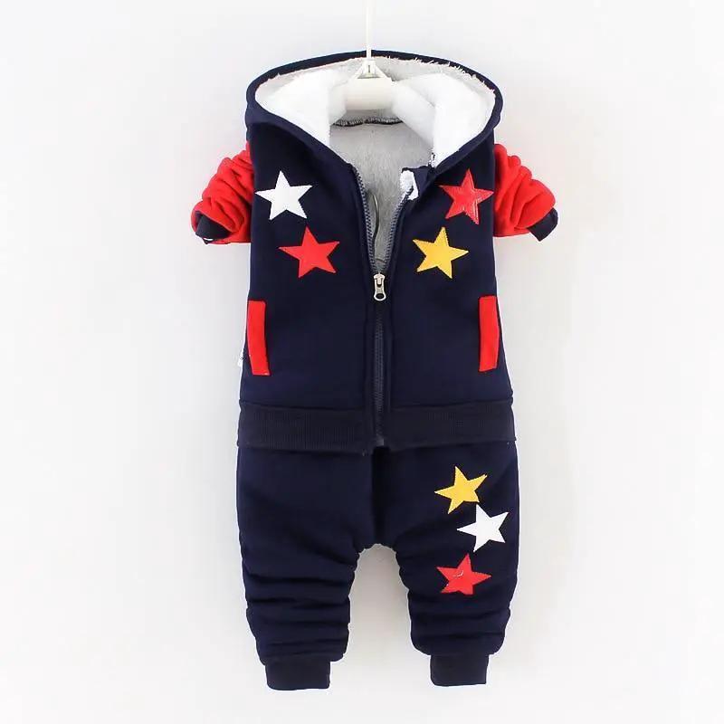 Bear Ear Hooded Baby Sweater Set for Autumn Wear