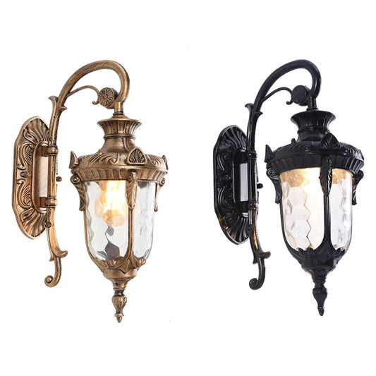 Europe Outdoor Wall Light Retro Garden Porch Lamp Waterproof E27 Balcony Fixture - Tampa Home & Garden Store