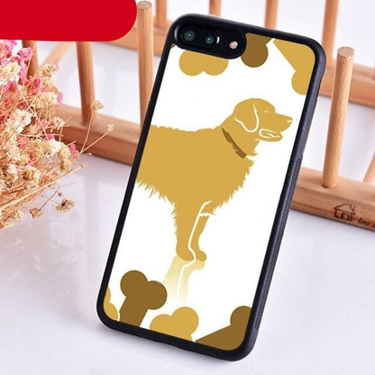 Stevvex iPhone case Ultra full protective liquid silicone with golden retriever silhouette on Tampa Home & Garden Store