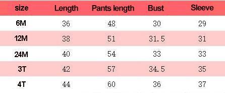 Stevvex baby boys formal outfit size chart 6M–4T with lengths Baby & Children's Outfits on Tampa Home & Garden Store