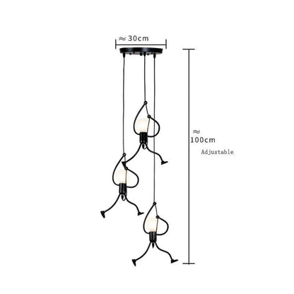 Industrial Pendant Light and Cartoon Fixture