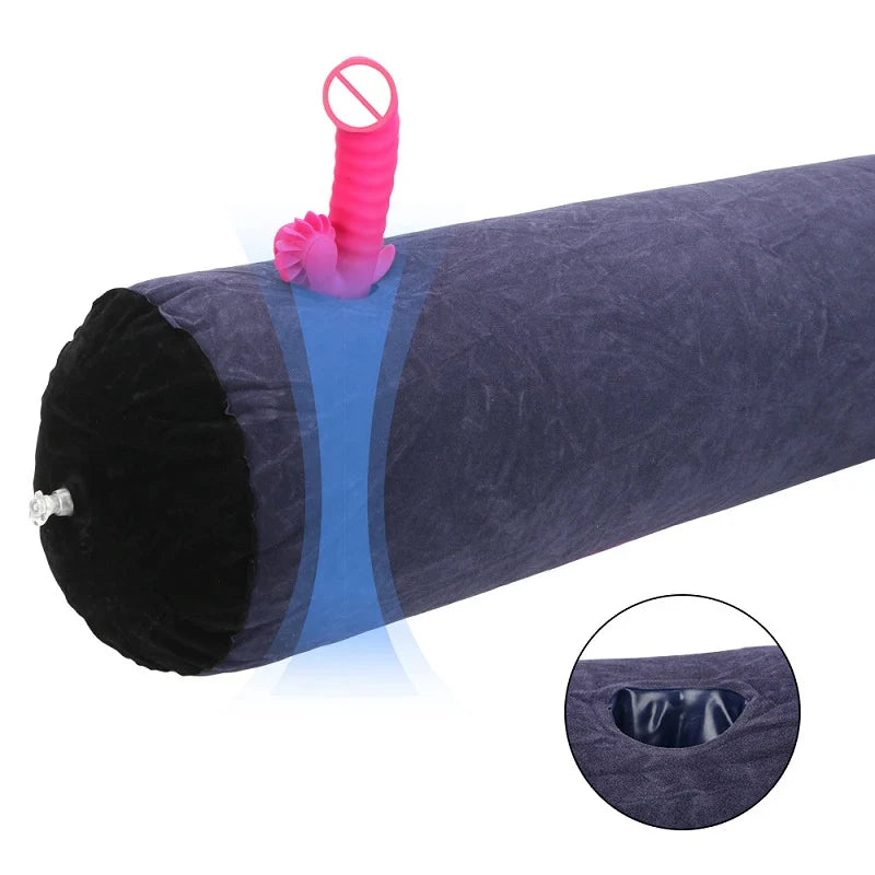 Inflatable Wedge Pillow Adjustable Support Cushion, purple cover, UpTrend Deals on Tampa Home & Garden Store
