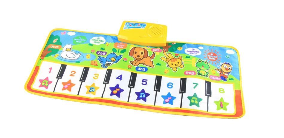 Trend New Baby Musical Mat by Stevvex with piano keys and multiple colorful animals numbers 1–8 on Tampa Home & Garden Store