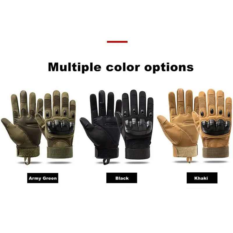 Tactical Sports Gloves Touch Design by BikerZoneZ in Army Green Black Khaki 3-color options on Tampa Home & Garden Store
