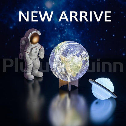 Space Shuttle and Moon lamp night light Stevvex, 3D printed globe with astronaut three-item on Tampa Home & Garden Store