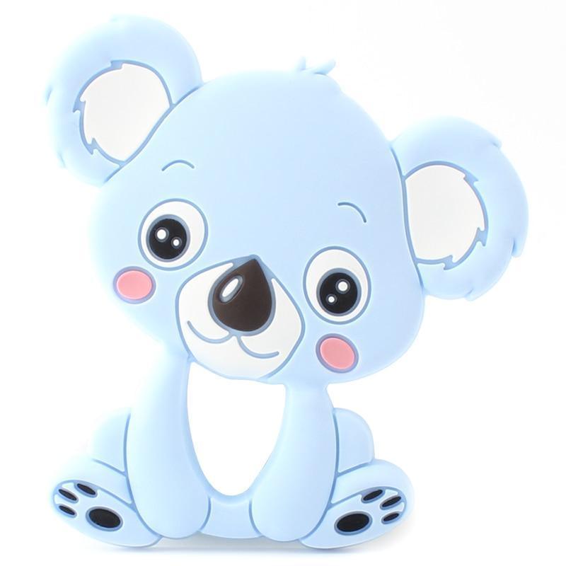Koala silicone teether by Stevvex; blue baby animal teething toy for infants on Tampa Home & Garden Store