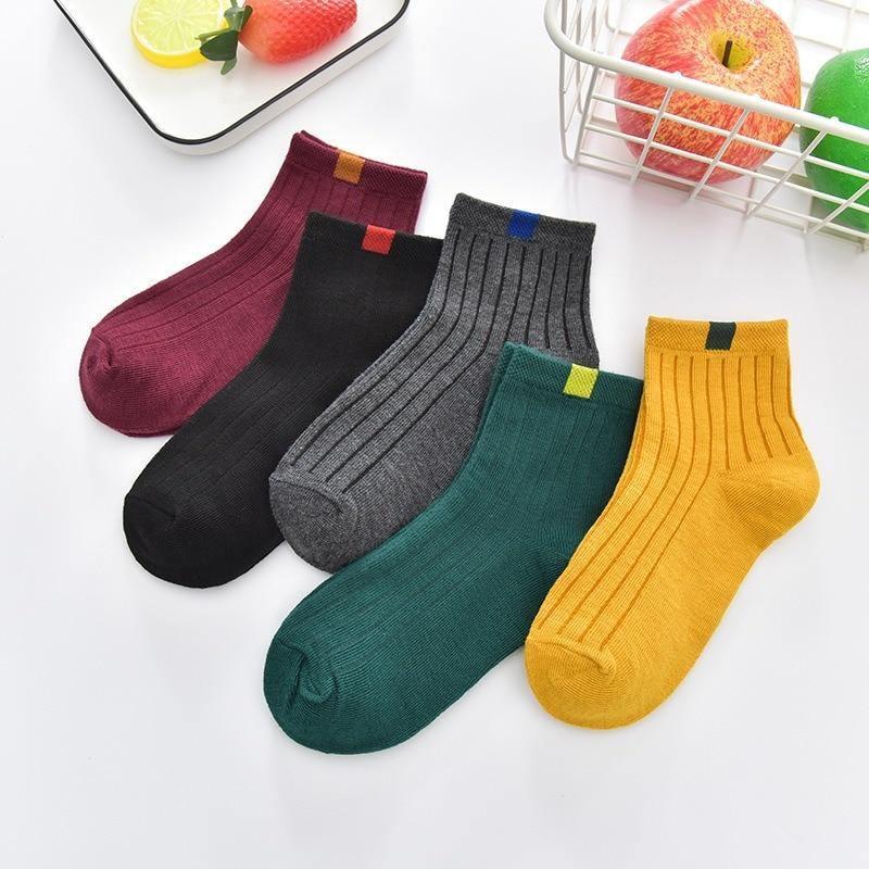 Stevvex baby boys winter socks set of 5 with cartoon bear in burgundy black gray green mustard on Tampa Home & Garden Store