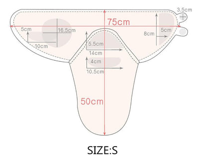 Stevvex baby swaddle sleepsack envelope design in beige, size S, 75cm by 50cm on Tampa Home & Garden Store