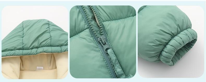 Infant hooded Stevvex baby jacket mint green puffer with beige lining on Tampa Home & Garden Store
Infant hooded Stevvex baby jacket mint green puffer zipper close-up on Tampa Home & Garden Store
Infant hooded Stevvex baby jacket mint green puffer cuff detail on Tampa Home & Garden Store