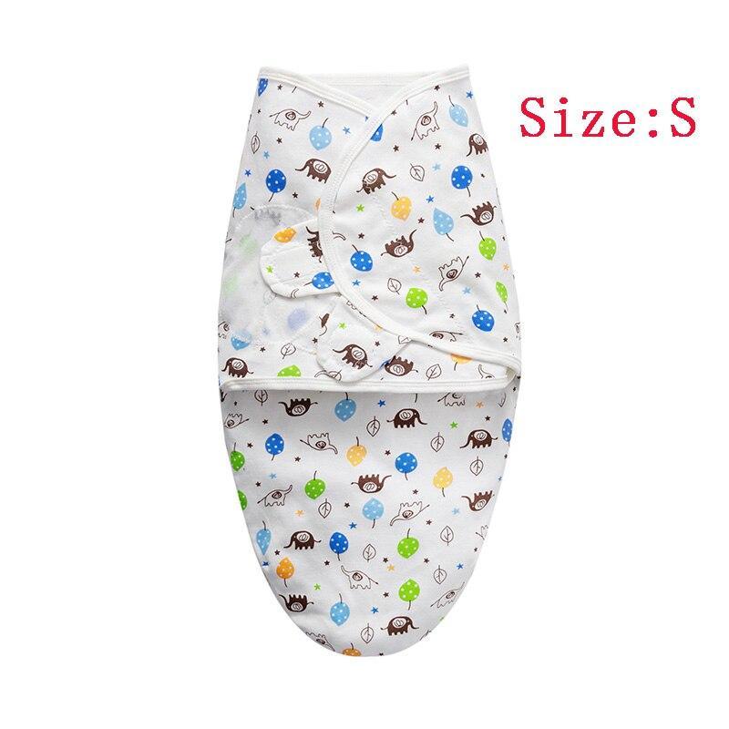 Stevvex baby swaddle sleepsack S with white wrap and colorful balloon and elephant print on Tampa Home & Garden Store
