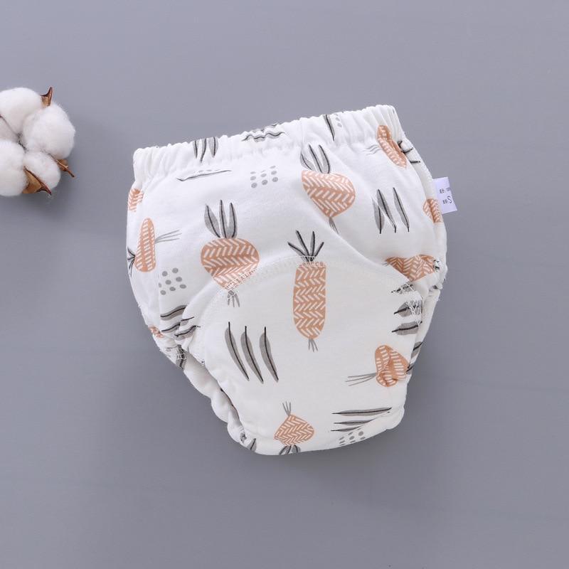 Stevvex baby training pants cloth diaper 6-layer gauze breathable pineapple print on Tampa Home & Garden Store