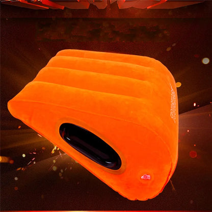 Inflatable wedge pillow orange with valve, adjustable support cushion by UpTrend Deals on Tampa Home & Garden Store
