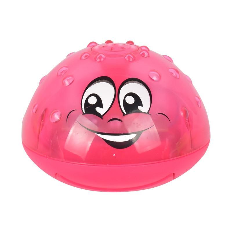 Stevvex pink bath toy dome with LED lights, water spray, and rotating shower fun for kids on Tampa Home & Garden Store