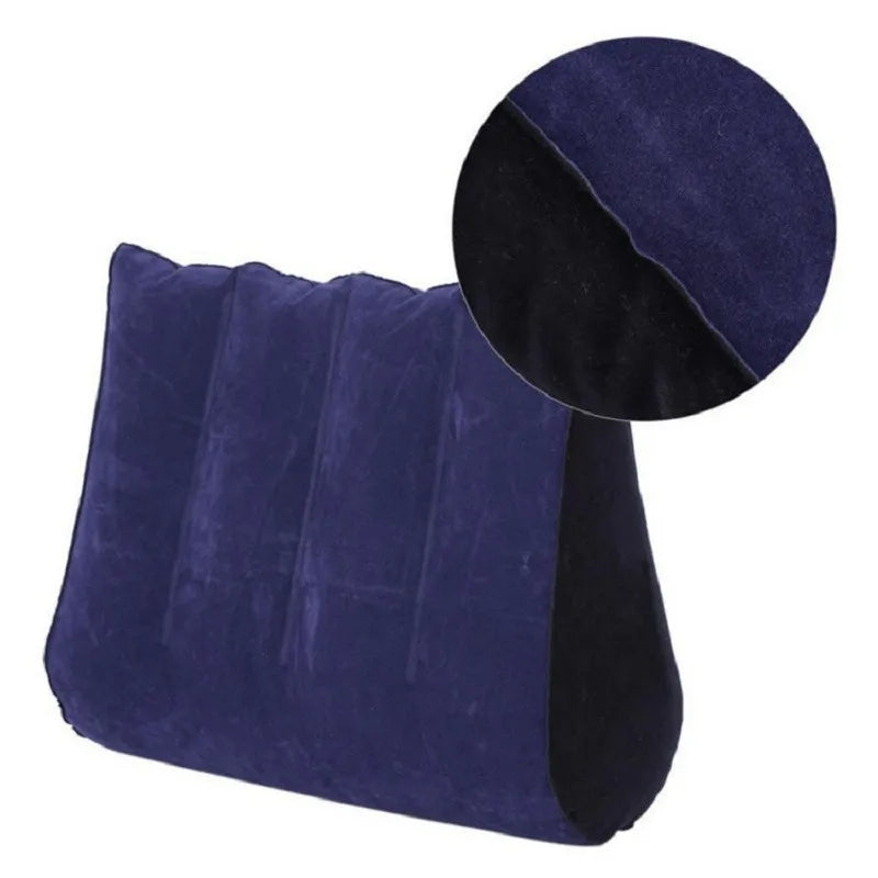 Inflatable wedge pillow UpTrend Deals, royal blue plush cover on Tampa Home & Garden Store