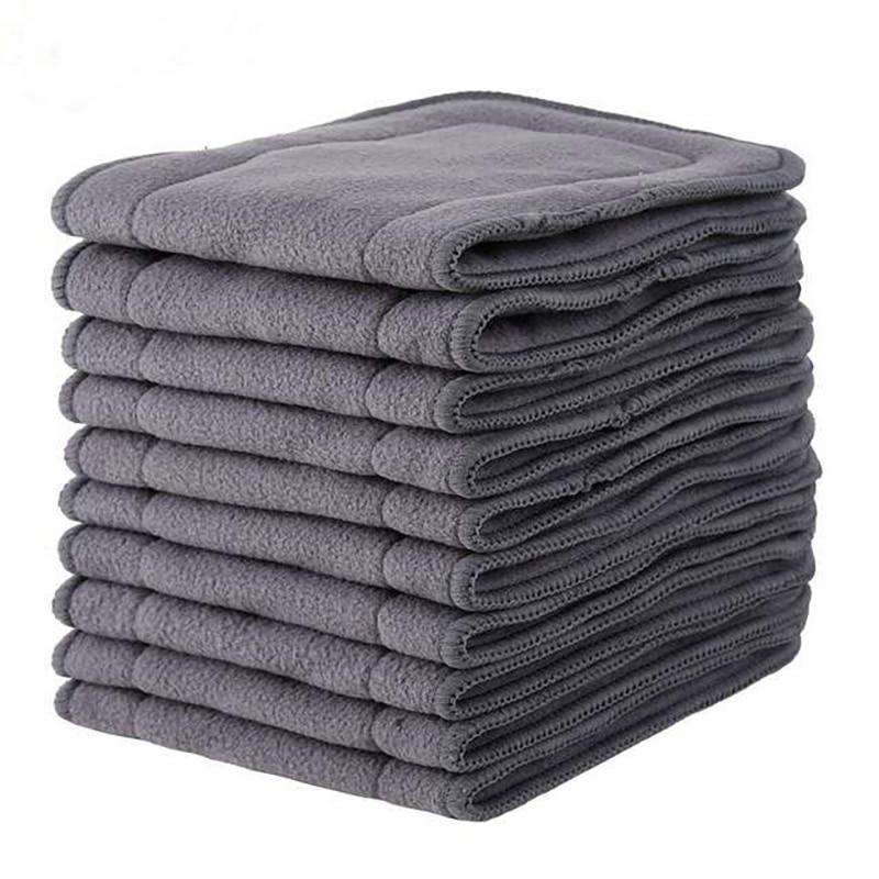 Pocket cloth diapers stack in gray terry fabric for kids Stevvex on Tampa Home & Garden Store