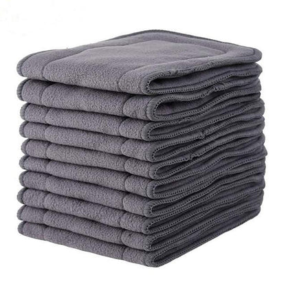Pocket cloth diapers stack in gray terry fabric for kids Stevvex on Tampa Home & Garden Store