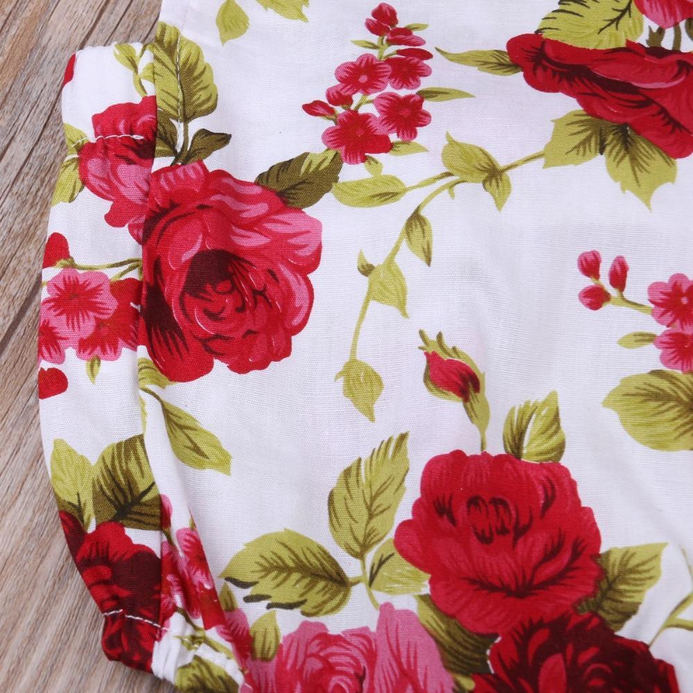 Floral baby romper set with red roses on white background by Stevvex on Tampa Home & Garden Store