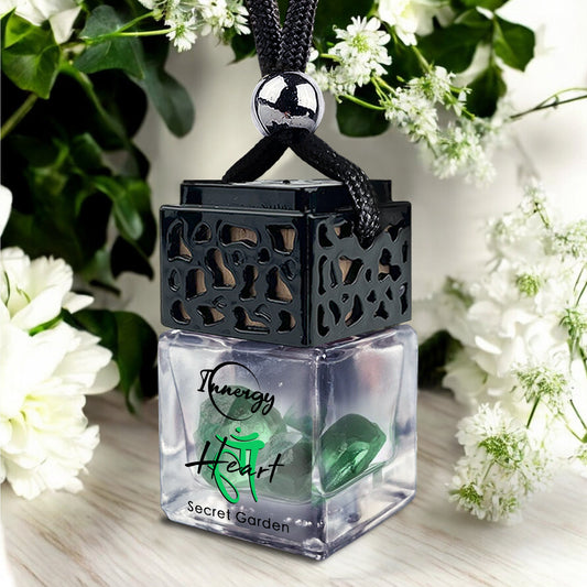 Heart Chakra Crystal-Enhanced Oil Diffuser, Car Air Freshener, 8ml - Tampa Home & Garden Store