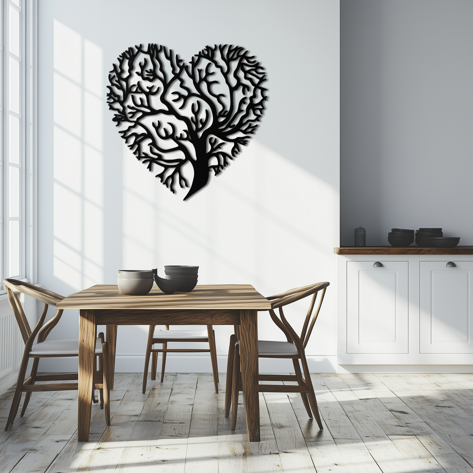 Heart Tree Metal Wall Art – Nature & Love-Inspired Decor - KAF211 - Tampa Home & Garden Store