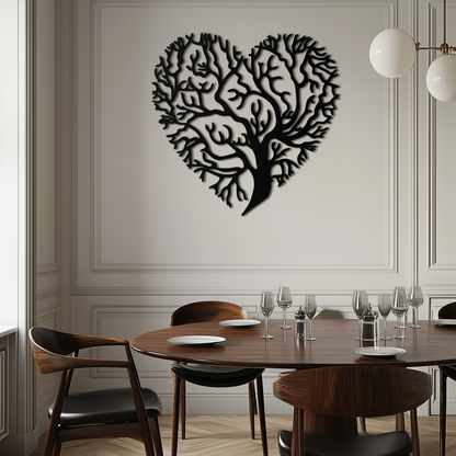 Heart Tree Metal Wall Art – Nature & Love-Inspired Decor - KAF211 - Tampa Home & Garden Store