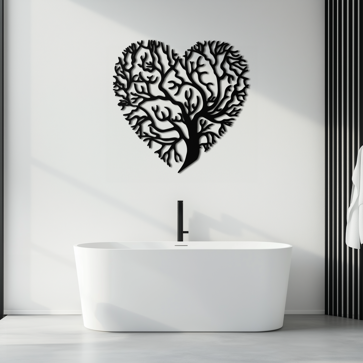 Heart Tree Metal Wall Art – Nature & Love-Inspired Decor - KAF211 - Tampa Home & Garden Store