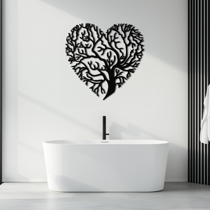 Heart Tree Metal Wall Art – Nature & Love-Inspired Decor - KAF211 - Tampa Home & Garden Store