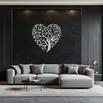 Heart Tree Metal Wall Art – Nature & Love-Inspired Decor - KAF211 - Tampa Home & Garden Store
