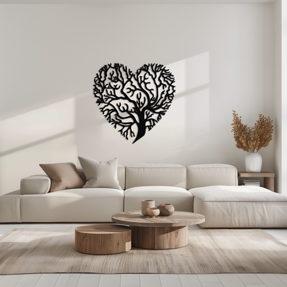 Heart Tree Metal Wall Art – Nature & Love-Inspired Decor - KAF211 - Tampa Home & Garden Store