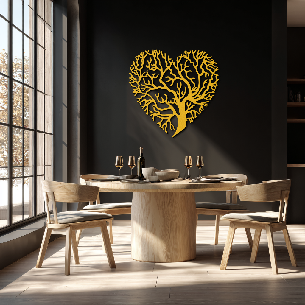 Heart Tree Metal Wall Art – Nature & Love-Inspired Decor - KAF211 - Tampa Home & Garden Store