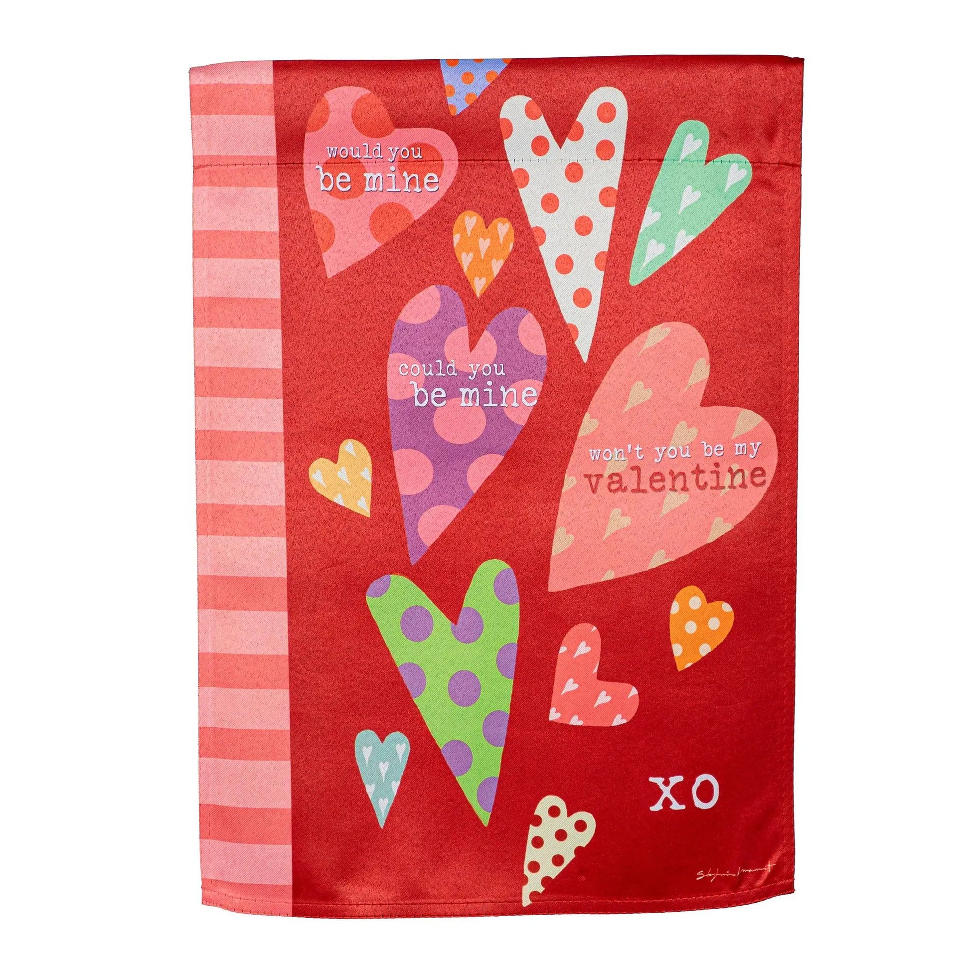 Hearts of Love Suede House Flag - Tampa Home & Garden Store