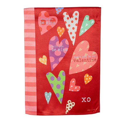 Hearts of Love Suede House Flag - Tampa Home & Garden Store