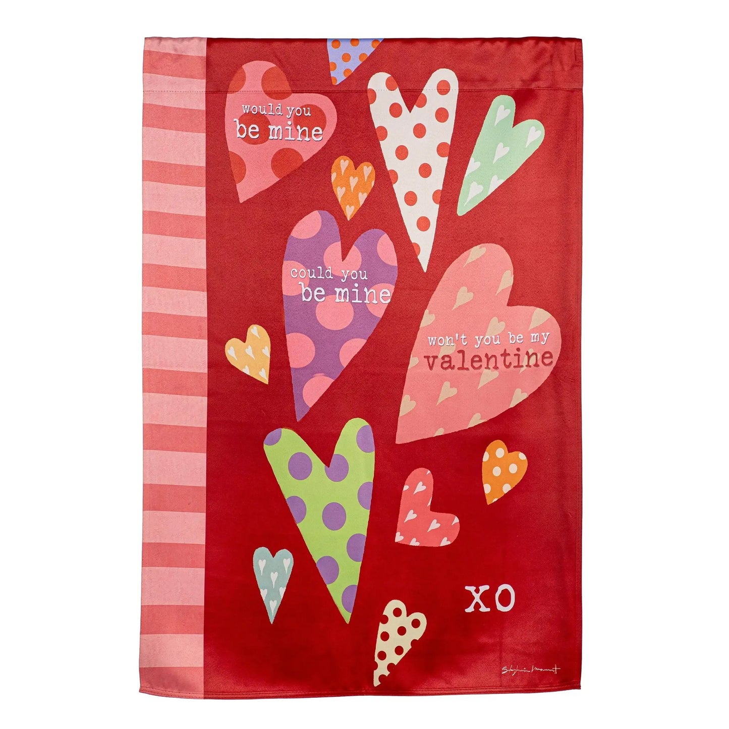 Hearts of Love Suede House Flag - Tampa Home & Garden Store