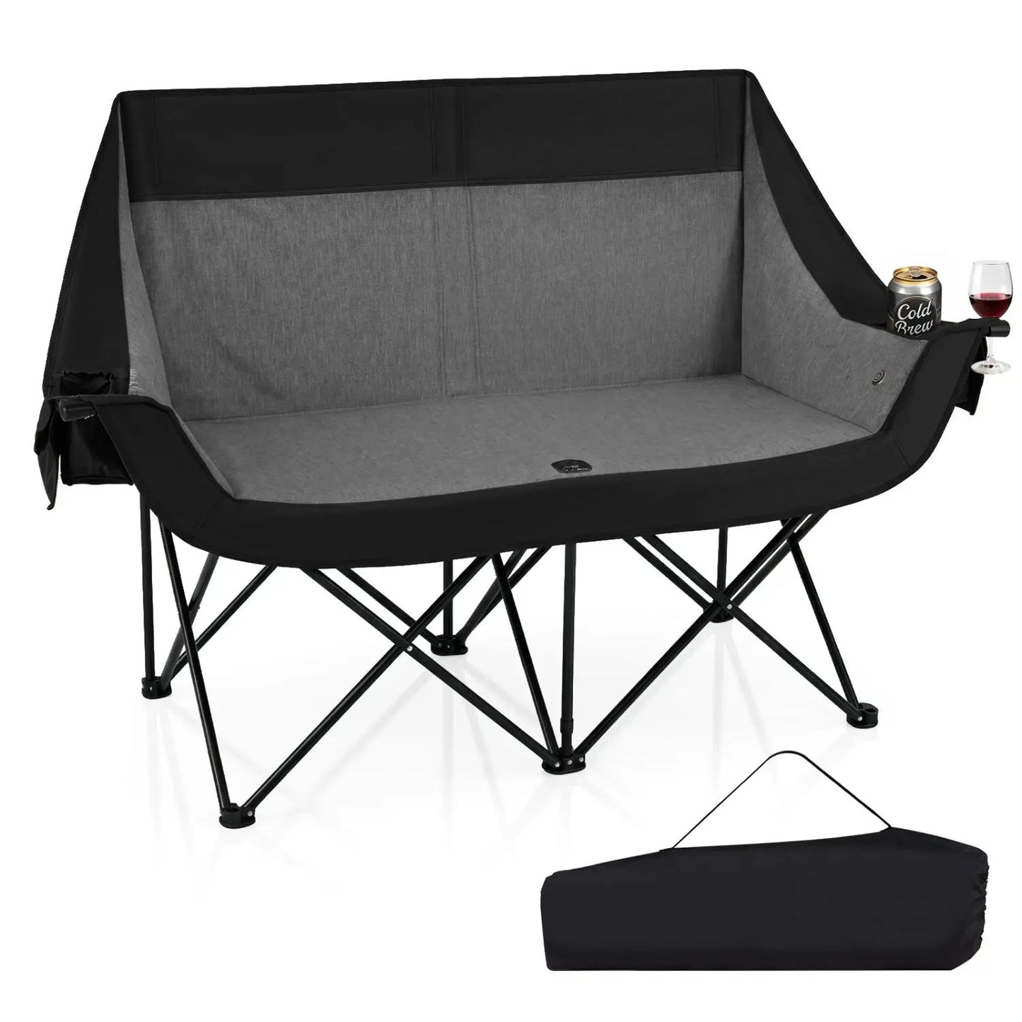 Heated Double Camping Chair With Four Zones