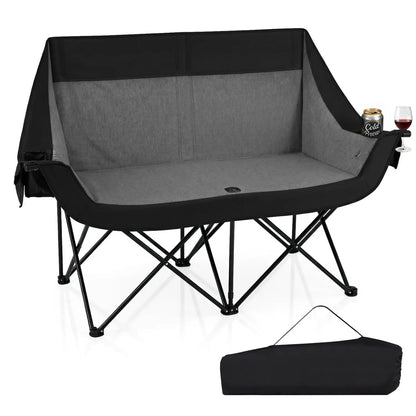 Heated Double Camping Chair With Four Zones