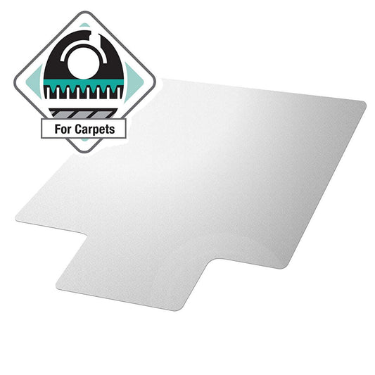Heavy Duty 47 x 35 inch Chair Mat with Lip for Low to Medium Pile Carpet Floor - Tampa Home & Garden Store