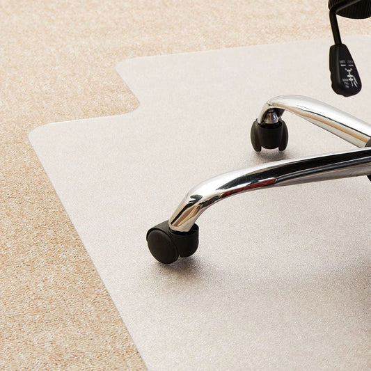 Heavy Duty 47 x 35 inch Chair Mat with Lip for Low to Medium Pile Carpet Floor - Tampa Home & Garden Store