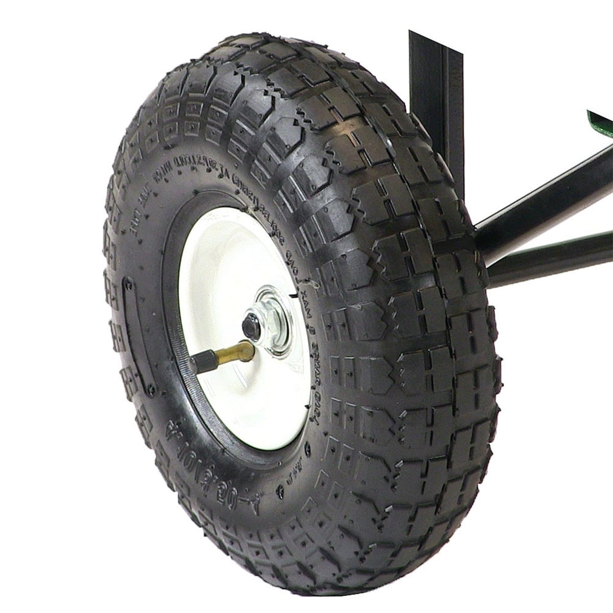 Heavy Duty Black Wheelbarrow Steel Log Garden Cart - Tampa Home & Garden Store