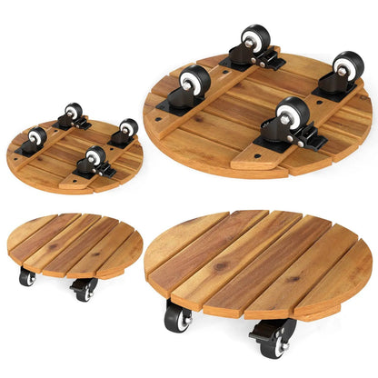 Rolling Plant Stand Set 2 With Lockable Casters