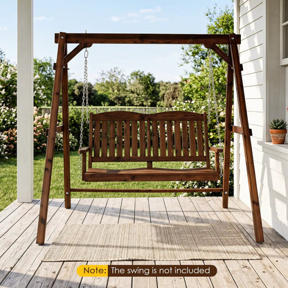 Carbonized Fir Wood Swing Frame for 880 Capacity
