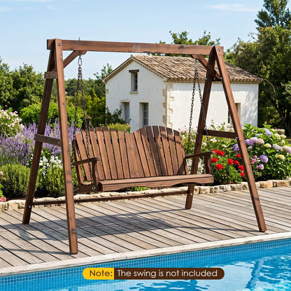 Carbonized Fir Wood Swing Frame for 880 Capacity