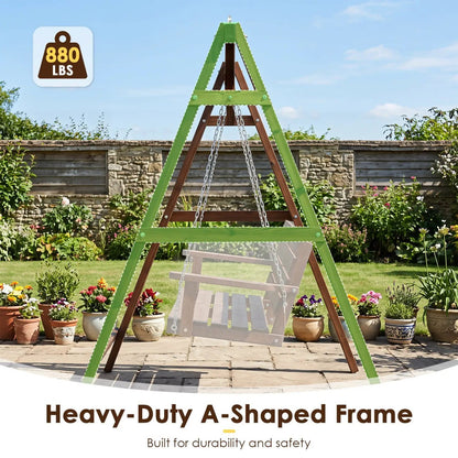 Carbonized Fir Wood Swing Frame for 880 Capacity