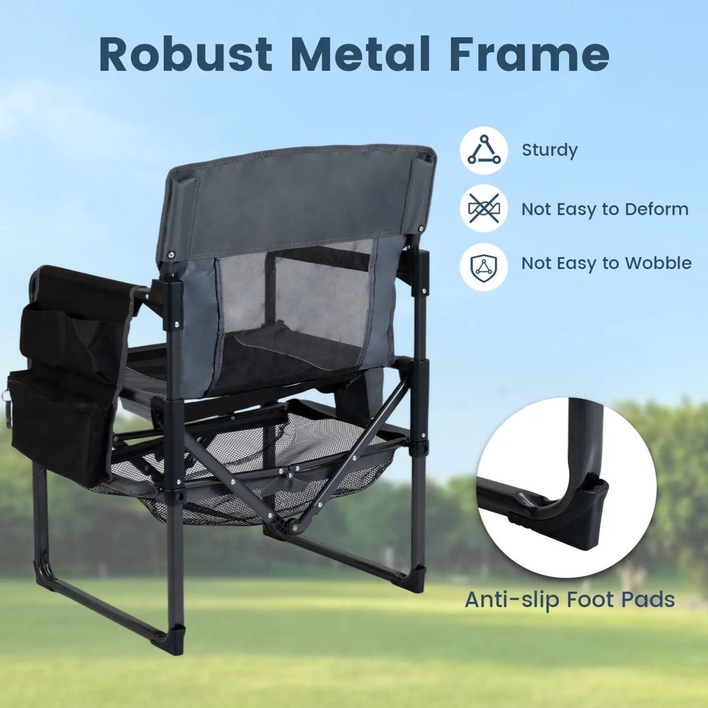 Heavy Duty Camping Chair with Bottle Opener